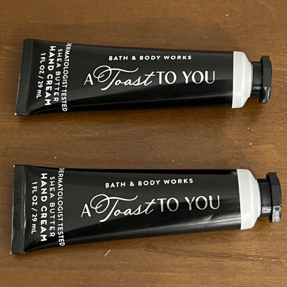 Bath & Body Works A Toast To You Shea Butter Hand Cream 1 fl oz Lot of 2